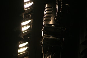 ホールの作業灯として使用されるボーダーライト