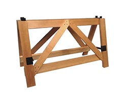 高さを出す場合は箱足ではなく開き足を使用する